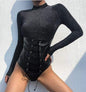 Gothic Glitter Bodysuit