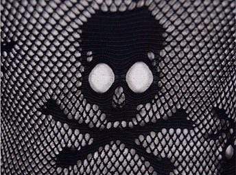 Skull Head Mesh Gothic Top