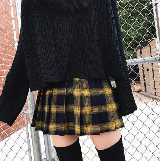Gothic Harajuku Pleated Skirt