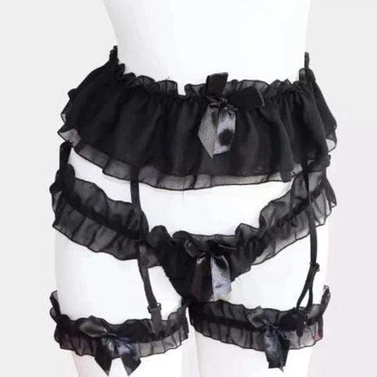 Gothic Lolita Kawaii Ruffles Lingerie Set