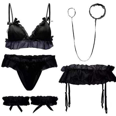 Gothic Lolita Kawaii Ruffles Lingerie Set