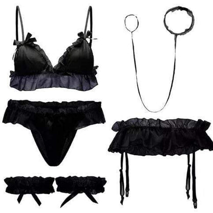 Gothic Lolita Kawaii Ruffles Lingerie Set