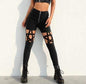 Gothic Pentagram Hollow Out High Waist Pants