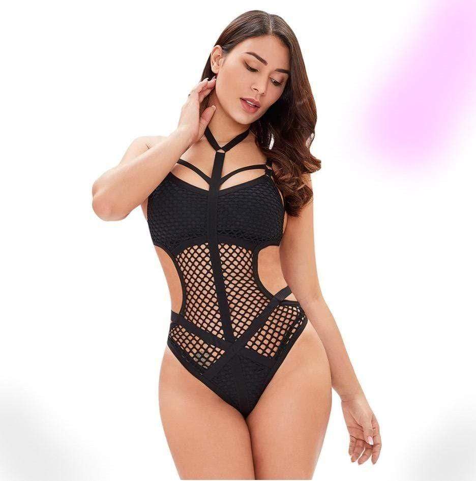 Sexy Fishnet Bondage Bodysuit