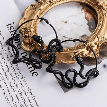 Tribal Serpent Punk Earrings