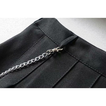 Wicked Scholar Pleated Punk Skirt