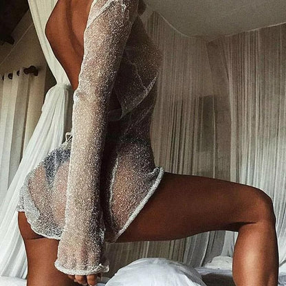 Hot AF Sexy Sheer Dress
