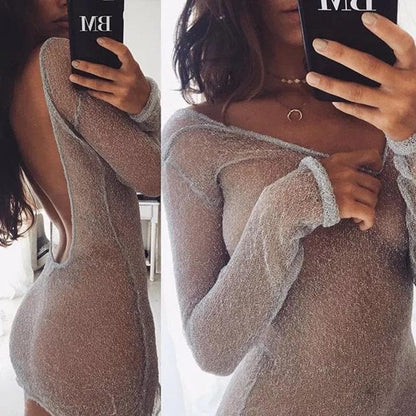 Hot AF Sexy Sheer Dress