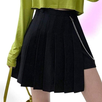 Wicked Scholar Pleated Punk Skirt