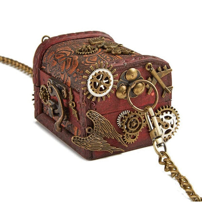 Wooden Treasure Box Mini Bag