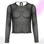 Show Me Black Fishnet Top