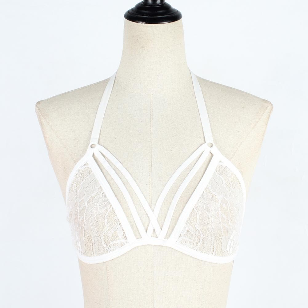 Perspective Lace Floral Bra