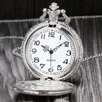 Gold Train Steampunk Necklace