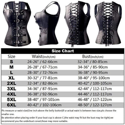 Gothic/Steampunk Steel Boned Waist Trainer Corset 12