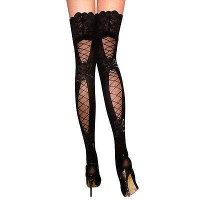 MIDNIGHT THIGH HIGH STOCKINGS