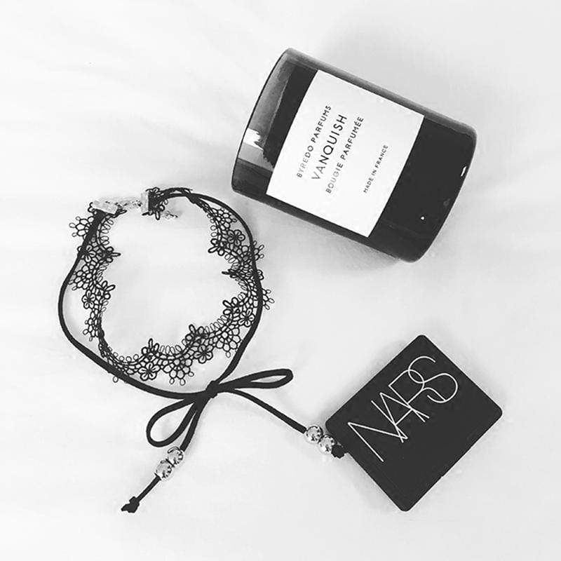 Gothic Lace and Tie Choker