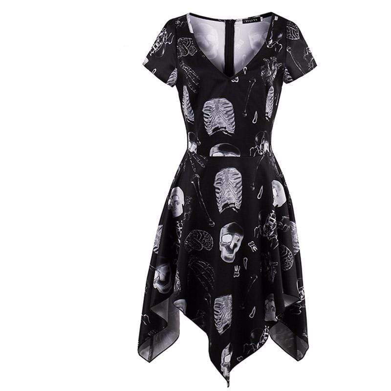 Skeleton Bone Printed Dress