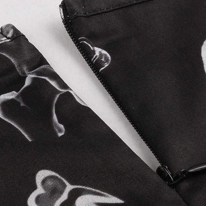 Skeleton Bone Printed Dress