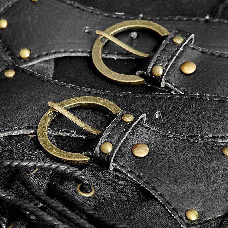Steampunk Front Strap Vest  (Mens)