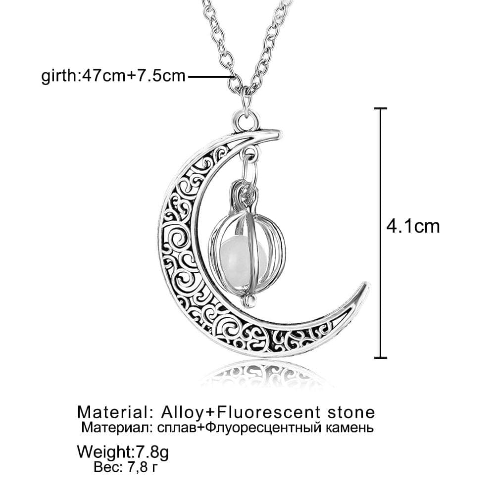 Glowing Moon Goddess Necklace