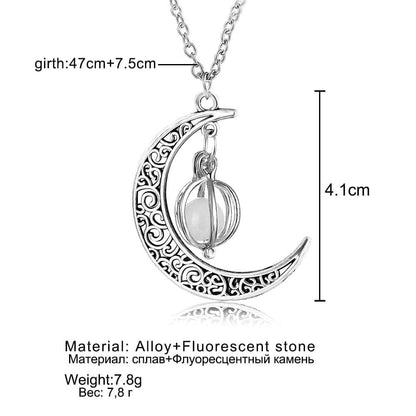 Glowing Moon Goddess Necklace