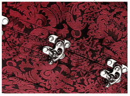 Red Brocade Sexy Corset