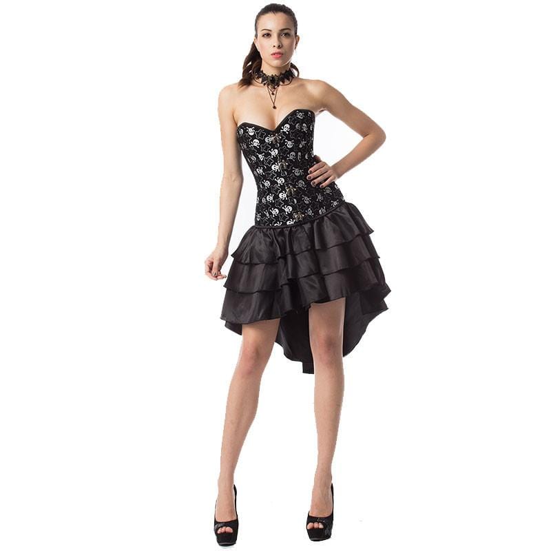 White Pirate Steel Boned Corset