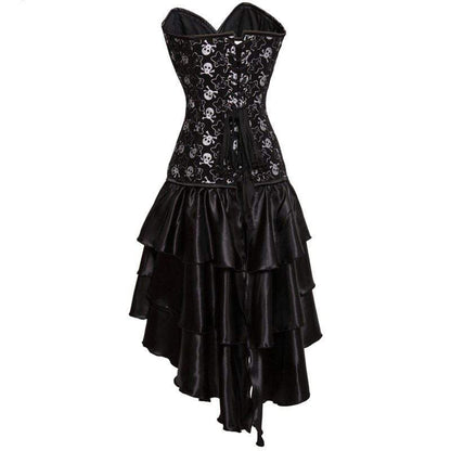 White Pirate Steel Boned Corset