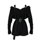 Black Suspender Dress