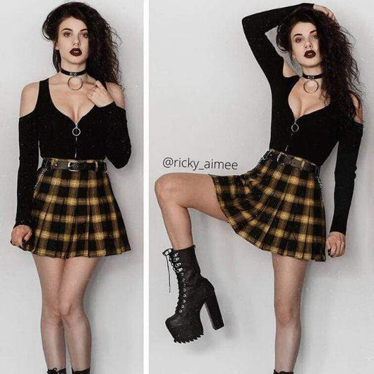 Gothic Harajuku Pleated Skirt