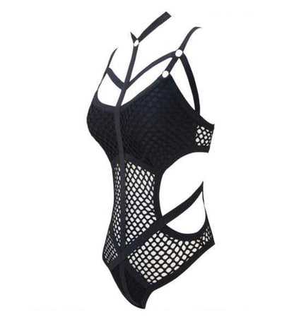 Sexy Fishnet Bondage Bodysuit