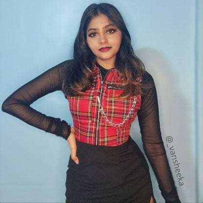 Adreana Vest Zipper Top